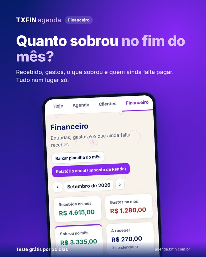 Financeiro do mês